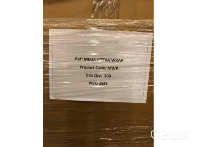 6 kartonger med MWP wellpapp kartong för media produkter